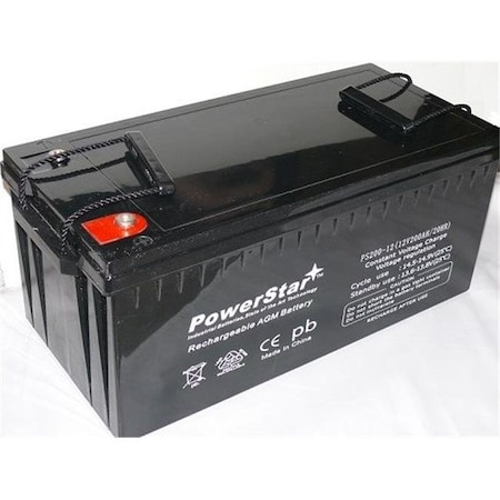Powerstar PowerStar ps200-12-47 12V 200Ah Sail Boat Replacement Sealed Deep Cycle & Battery ps200-12-47